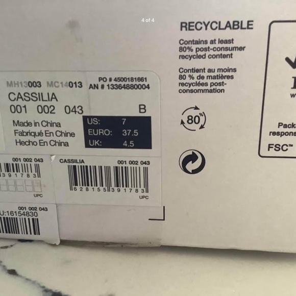 Aldo Black Leather Mule Heels - Picture 4 of 4